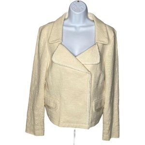 Banana Rebublic Cream Slub Fabric Blazer